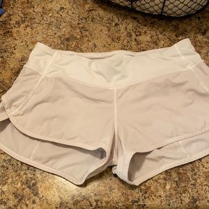 Lululemon white running short